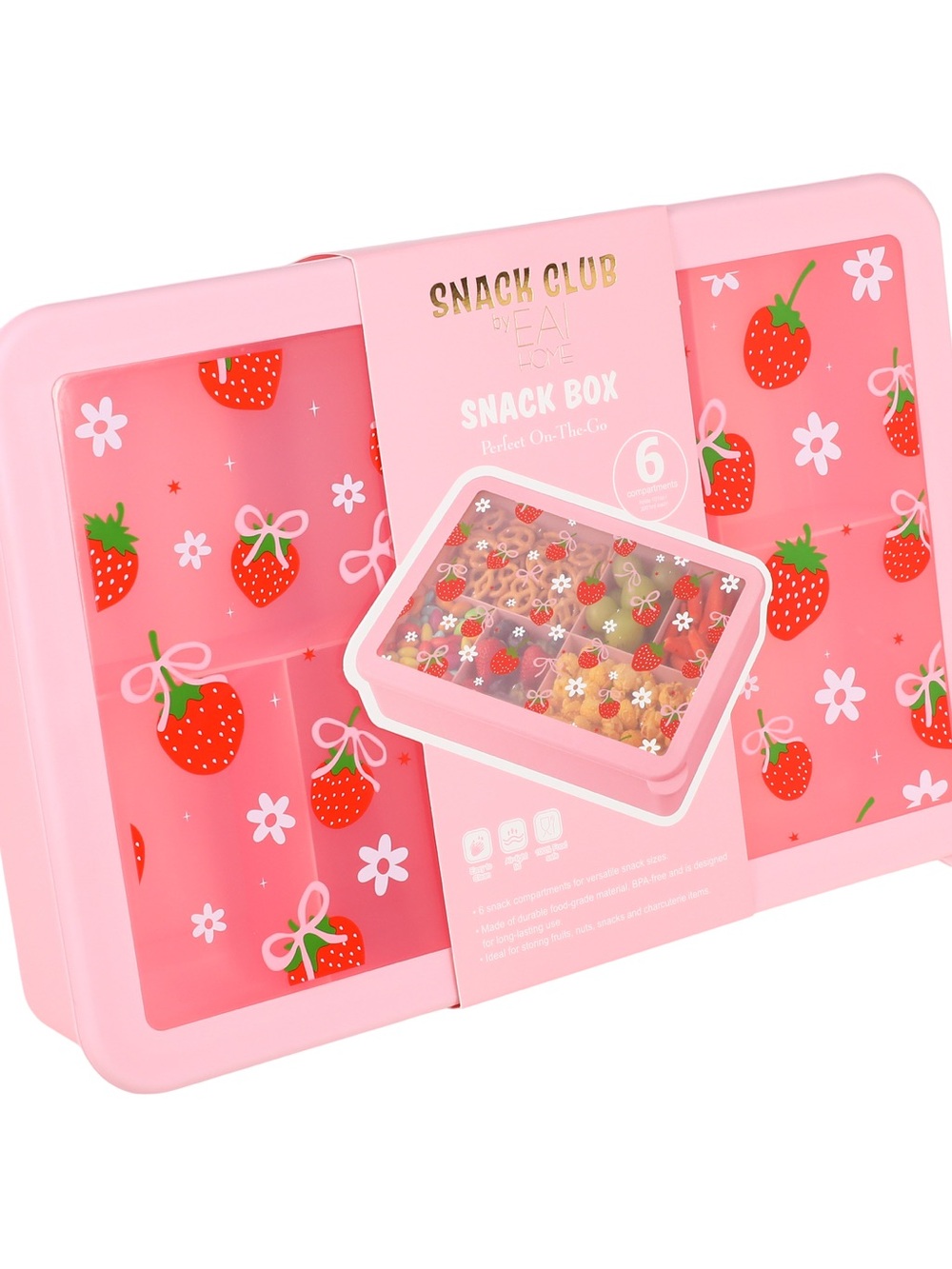 Snack Club Pink Strawberry Snack Box